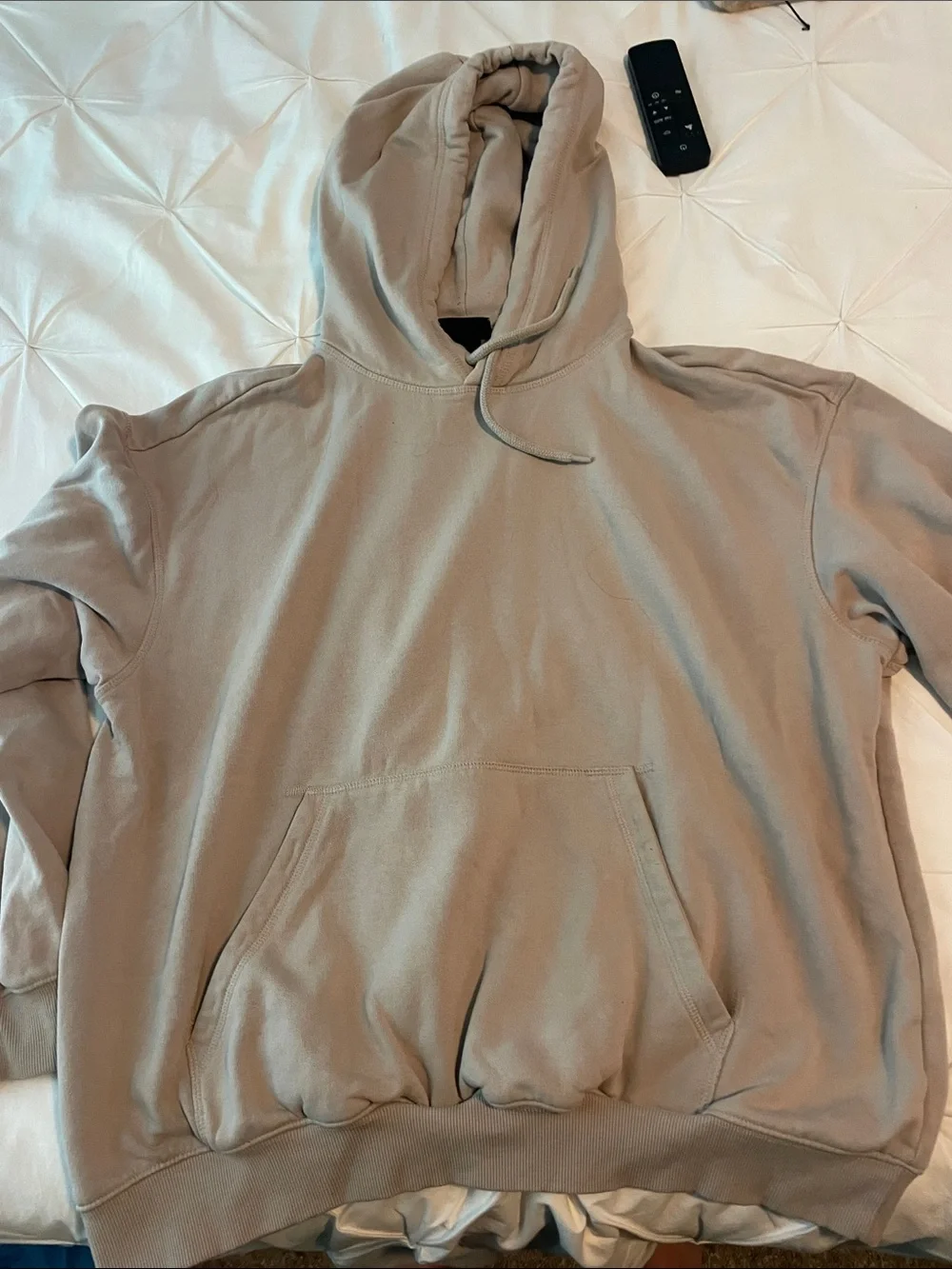 H&M Men’s Crewneck Hoodie in Taupe Beige